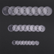 2-Hole Plastic Buttons, Clear - 100g